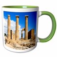 thumbnail image 1 of 3drose, Doric Temple of Athena, Lindos, Rhodes. Greece., 11oz Two-tone Green Mug, 1 of 6