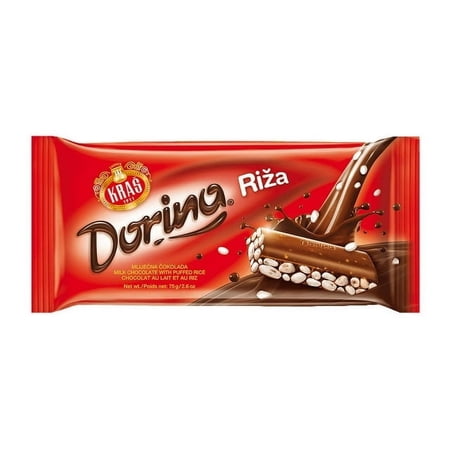 Dorina Riza, Milk Chocolate with Puffed Rice, 75g