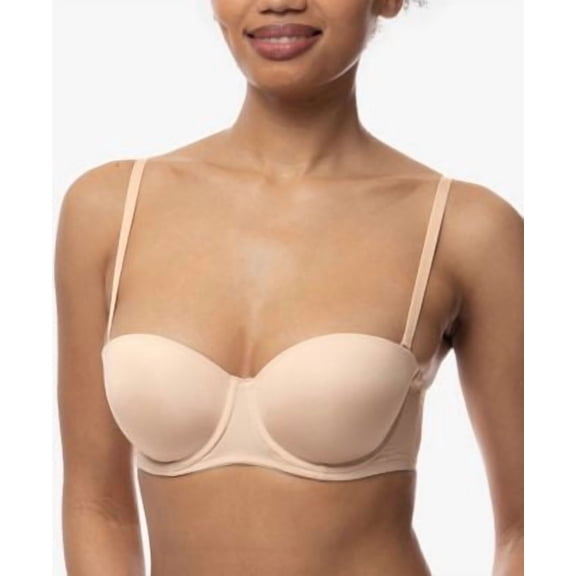 Dorina Women's Michelle Strapless Beige Light Padded Bra 34D