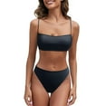 thumbnail image 1 of Dorinao Tan Through Swimwear Women, Black, 3XL, 1 of 5