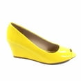 thumbnail image 1 of Doris-12 Women's Open Peep Toe Patent Wedge Heel Shoes, 1 of 2