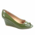 thumbnail image 1 of Doris-12 Women's Open Peep Toe Patent Wedge Heel Shoes, 1 of 2