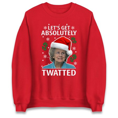 Doris Twatted Christmas Sweatshirt, Gavin and Stacey Christmas Sweater, Funny Xmas Shirt,Red Color,Size L
