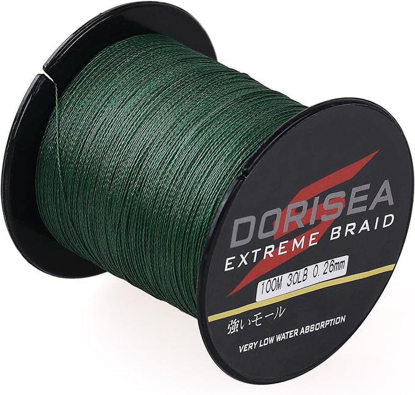 Dorisea Extreme Braid 100 Pe Moss Green Braided Fishing Line 109Yards