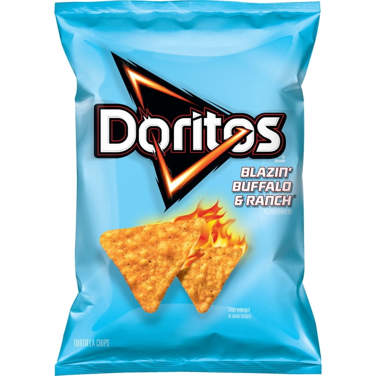 あめBUFFALO 8GB 6枚 Doritos, Blazin' Buffalo and Ranch Flavored Chips, 9.75 oz