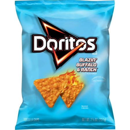 Doritos Blazin Buffalo Ranch Flavored Tortilla Chips, 2.625 oz Bag
