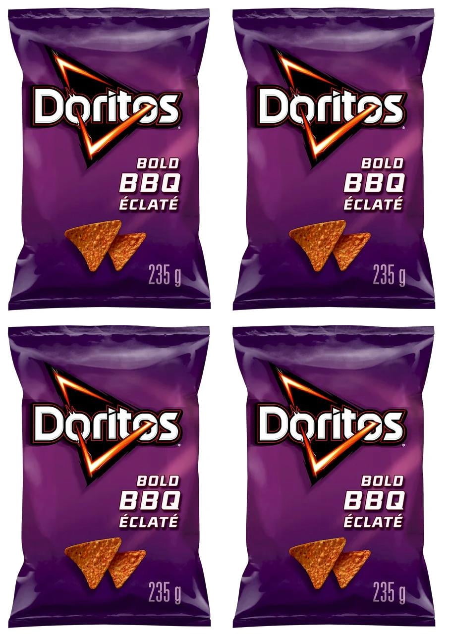 Doritos Bold BBQ Flavoured Tortilla Chips, 235g (4 Pack)