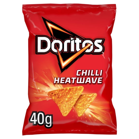 Doritos Chilli Heatwave Tortilla Chips Crisps 40g (pack of 32)