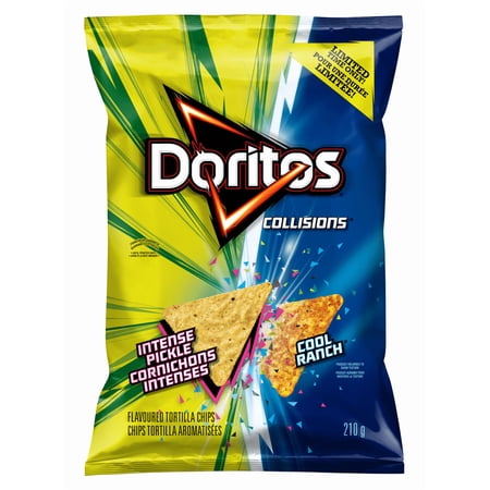Doritos Collisions Intense Pickle & Cool Ranch Flavored Tortilla Chips, 210g/7 oz