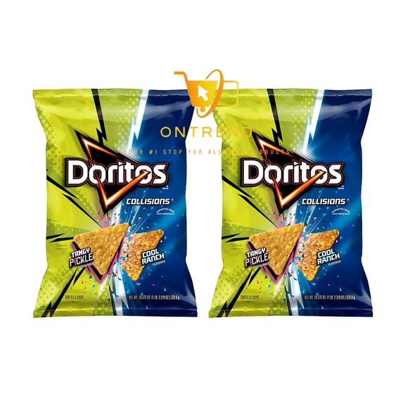 Doritos Collisions Tortilla Chips Cool Ranch and Tangy Pickle 18.375 oz. | 2 Pack |