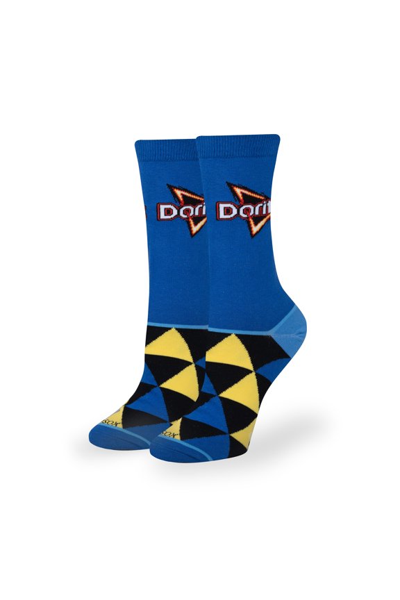 Cool Socks Doritos Cool Ranch Snack Foodie Crew Socks, Size Medium