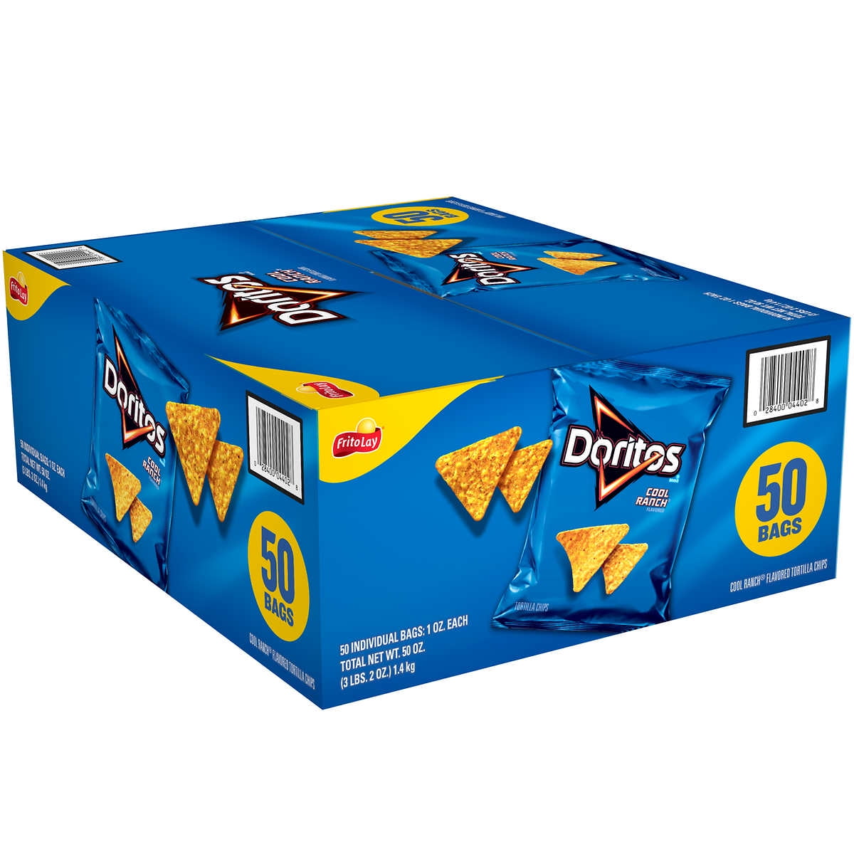 Doritos Cool Ranch Tortilla Chips - 2.5 Ounce Bags - 6ct Box