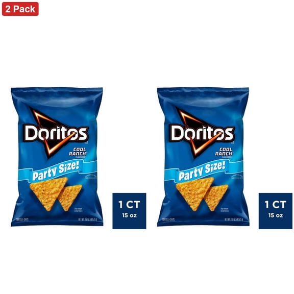 Doritos Cool Ranch Flavor Party Size Tortilla Chips - 14.5oz