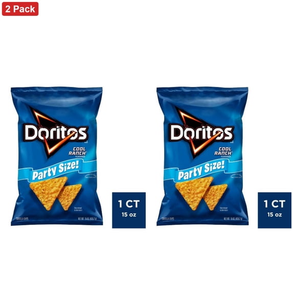 Doritos Cool Ranch Flavor Party Size Tortilla Chips - 14.5oz