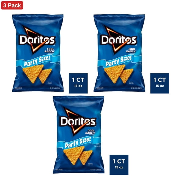 Doritos Cool Ranch Flavor Party Size Tortilla Chips - 14.5oz