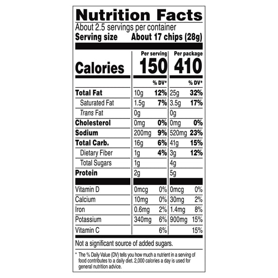 Doritos, Cool Ranch Flavored Tortilla Chip Snack Chips, 2.625oz Bag