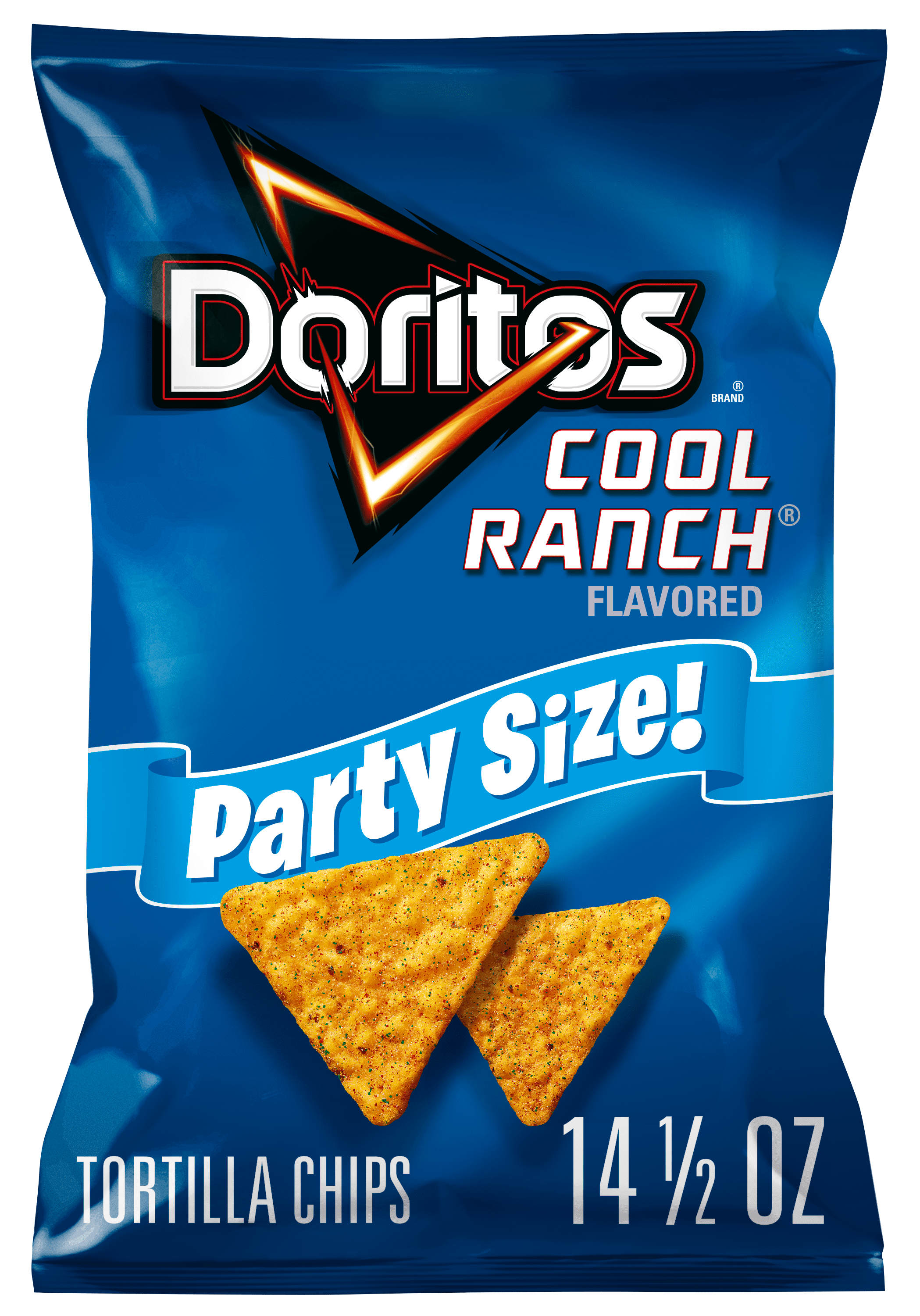Doritos Cool Ranch Flavored Tortilla Chips, Party Size, 14.05 oz Bag