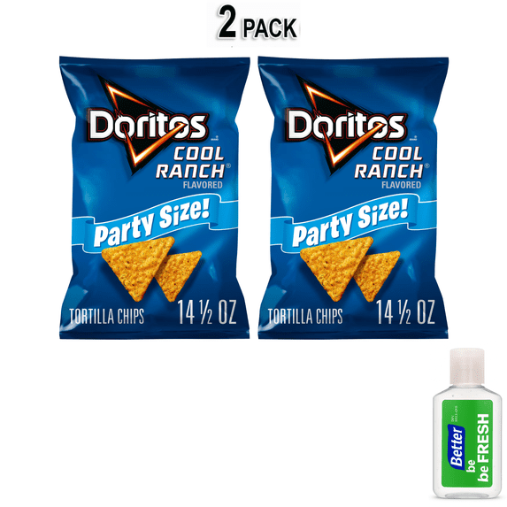 Doritos Cool Ranch Flavored Tortilla Chips, Party Size, 14.5 oz