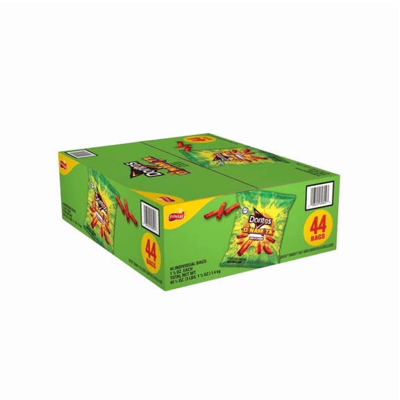 Doritos Dinamita Chile Limn Rolled Tortilla Chips, 44-Count Individually Wrapped 1.125 oz Snack Bags