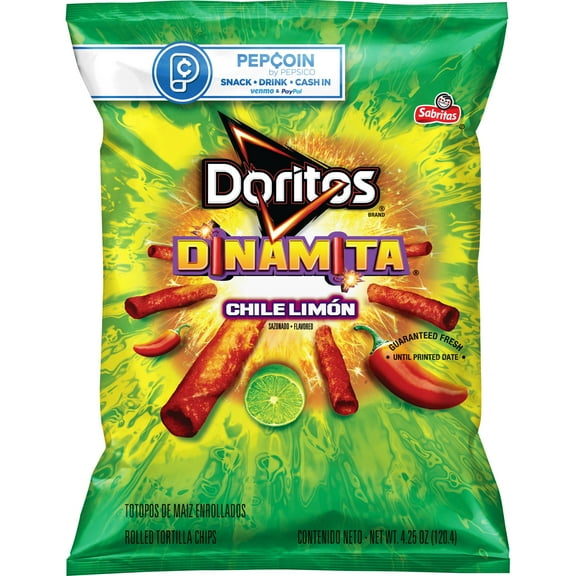 Doritos Dinamita Chile Limon Flavored Tortilla Chips, 4.25 oz