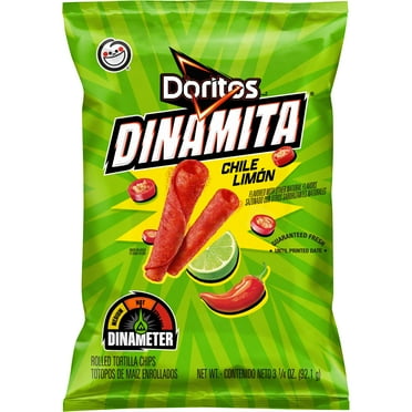 Doritos Dinamita Rolled Tortilla Chips XXTRA Flamin’ Hot Flavored, 10.