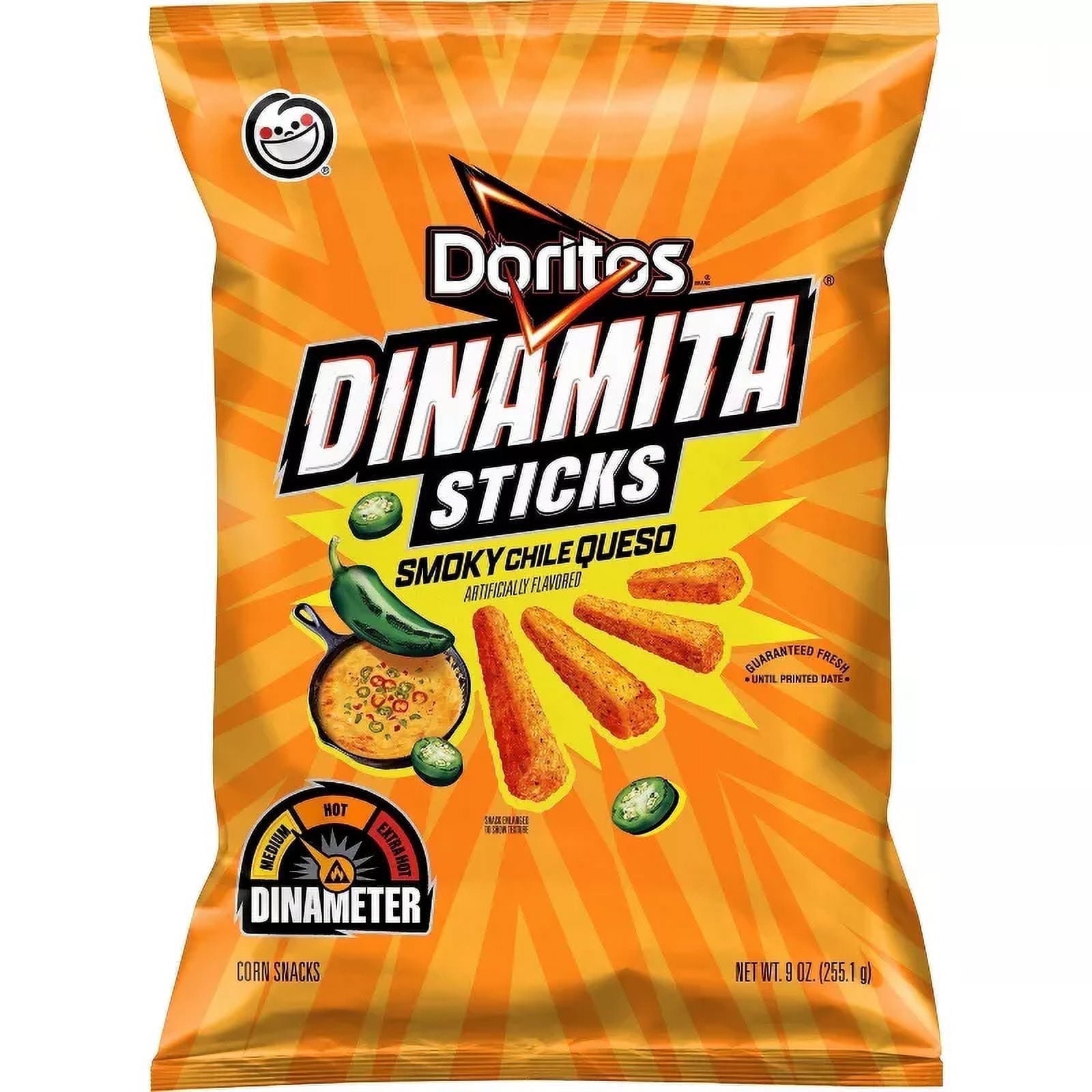 Doritos Dinamita Smoky Chile Queso Tortilla Chips Rolled Tortilla