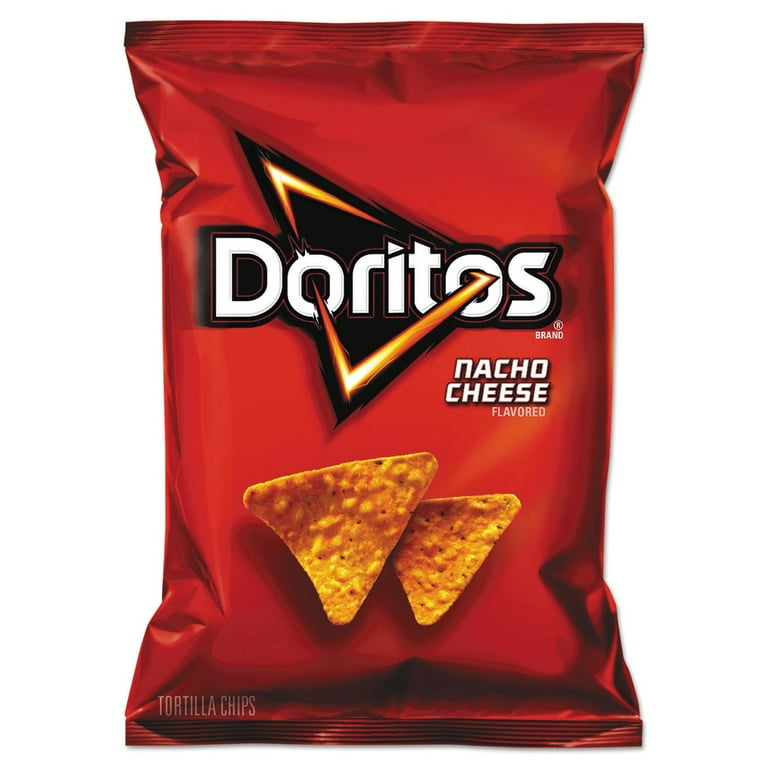 Nacho Cheese Tortilla Chips, 1.75 oz Bag, 64/Carton Nacho Cheese Tortilla Chips, 1.75 oz Bag, 64/Carton