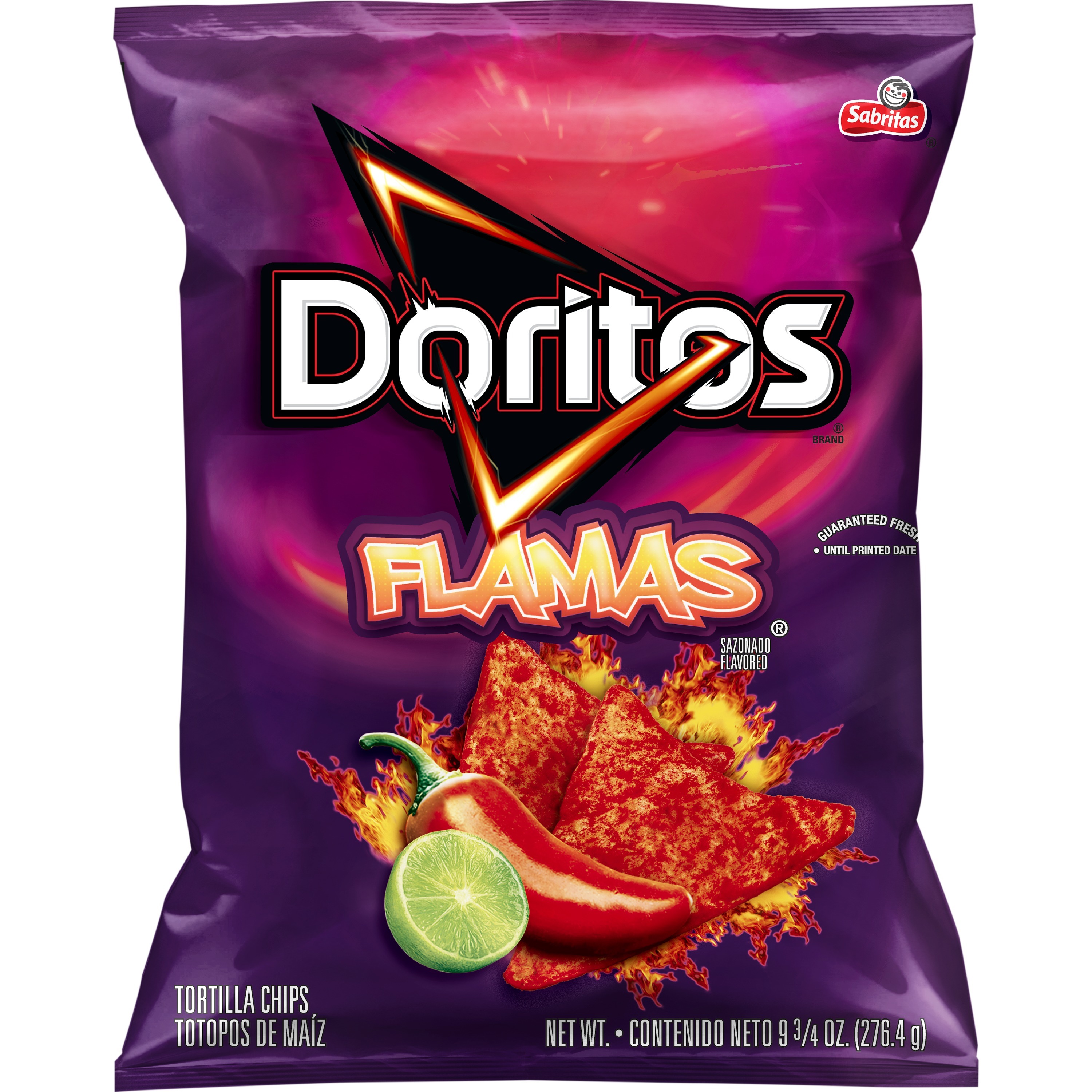 Doritos Flamas Flavored Tortilla Chips, 9.75 oz Bag - image 1 of 5