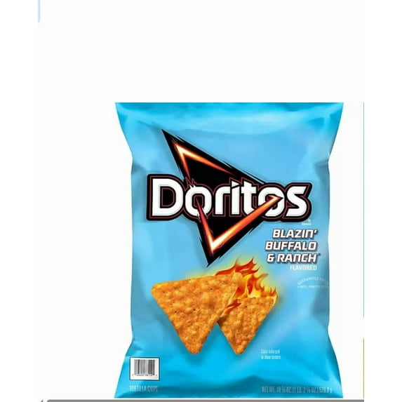 Doritos Flavored Tortilla Chips Blazin’ Buffalo Ranch 18 oz Bag