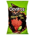 thumbnail image 1 of Doritos Flavored Tortilla Chips Flamin' Hot Limon 9.25 oz Bag -Pack Of 6, 1 of 5