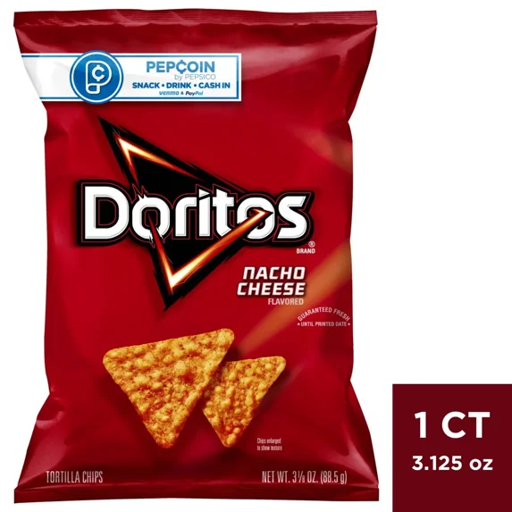 Doritos Flavored Tortilla Chips Nacho Cheese, 2.75 Oz