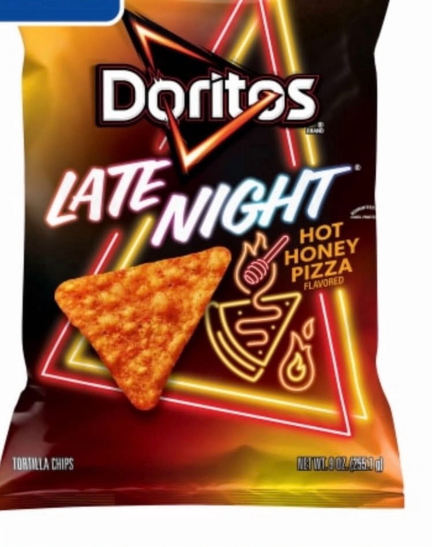 Doritos Late Night Hot Honey Pizza Flavored Tortilla Chips