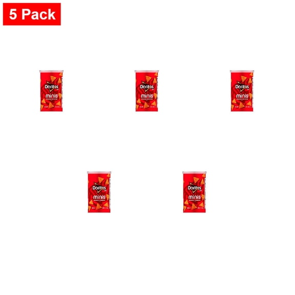 Doritos Minis Nacho Cheese Tortilla Chips 2.3 oz - 5 Pack