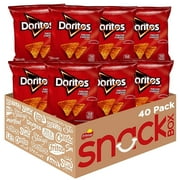 Doritos Nacho Cheese Tortilla Chips 1 oz Bag, 40 Count