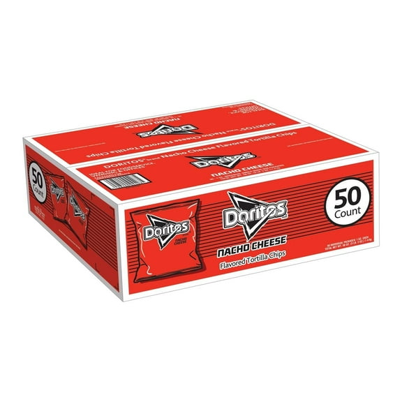 Doritos Nacho Cheese Tortilla Chips (1 oz. bags, 50 ct.)