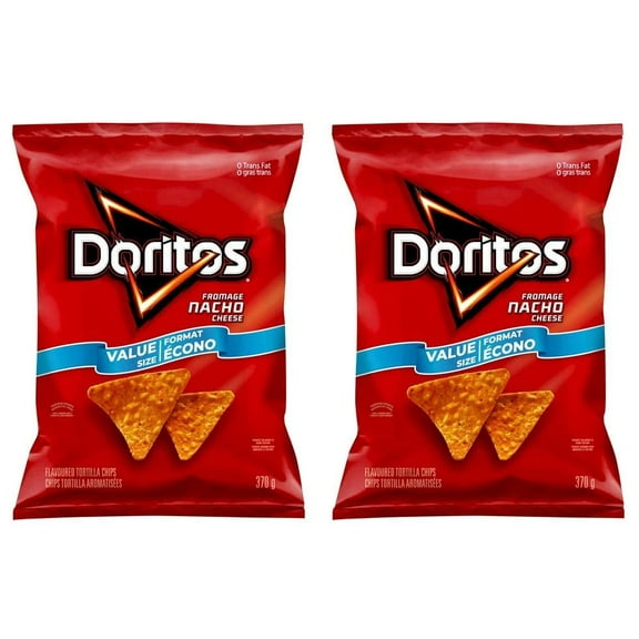 Doritos Nacho Cheese Tortilla Chips, 400g (2 Pack)