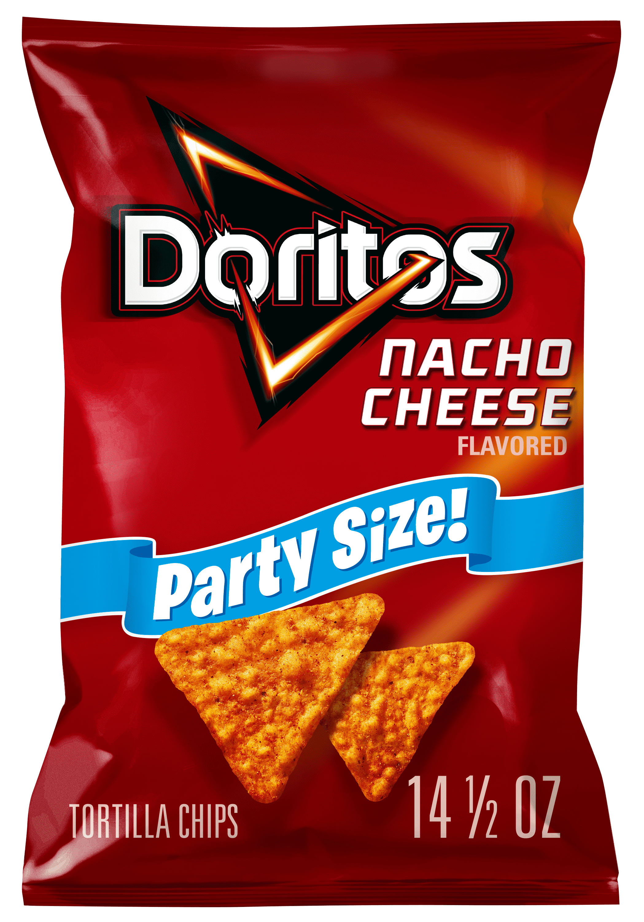 Doritos Nacho Cheese Tortilla Snack Chips,Party Size, 14.5 Ounce Bag