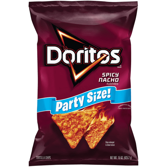 Doritos Party Size Spicy Nacho Tortilla Chips