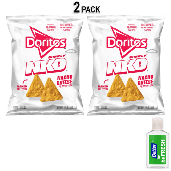 Doritos Simply NKD Nacho Cheese Flavored Tortilla Chips, 2.625 OZ