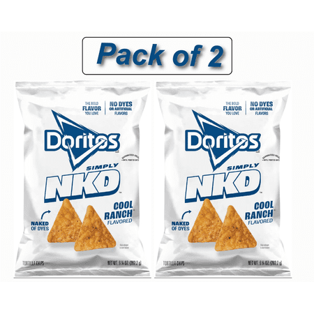 Doritos Simply NKD No Artificial Flavors Cool Ranch Chips - 9.25oz (Pack of 2)