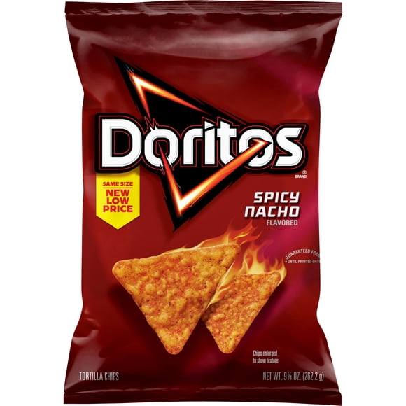 Doritos Spicy Nacho Flavored Tortilla Chips, 9.25 oz Bag