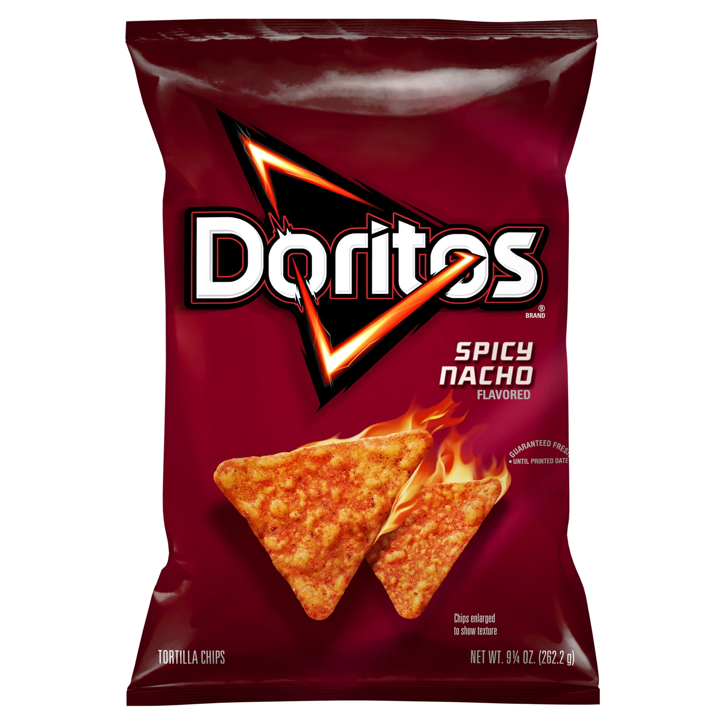 Doritos Spicy Nacho Flavored Tortilla Chips, 9.25 