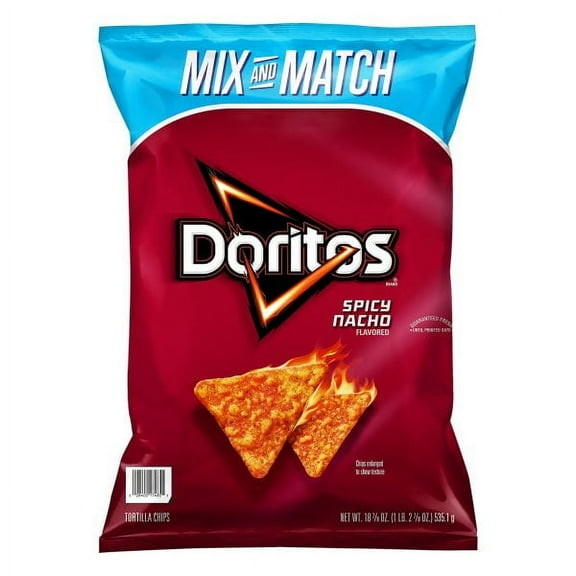 Doritos Tortilla Chips Spicy Nacho 18 7/8 Oz