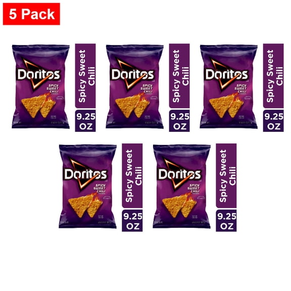 Doritos Spicy Sweet Chili Flavored Tortilla Chips 9.25 oz - 5 Pack
