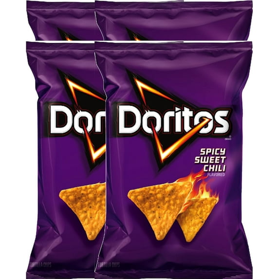 Doritos Spicy Sweet Chili Limited Flavored Tortilla Chips Net Wt 10 Oz (4)