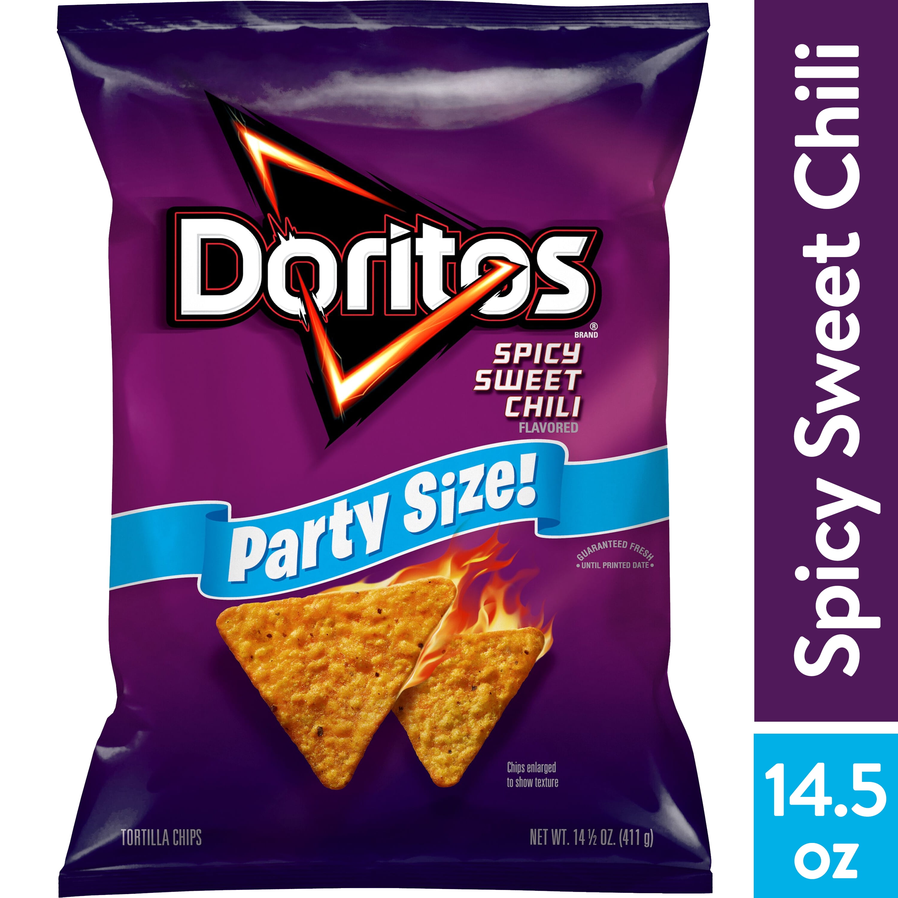 Sweet oz Snack 14.5 Size, Party Tortilla Spicy Bag Chips, Chili Doritos