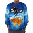 thumbnail image 1 of Doritos Sweater for Men, Fashion Round Neck Sweater, Casual Raglan Sleeve Shirts, Long Sleeve Tops, S-5XL, 1 of 7