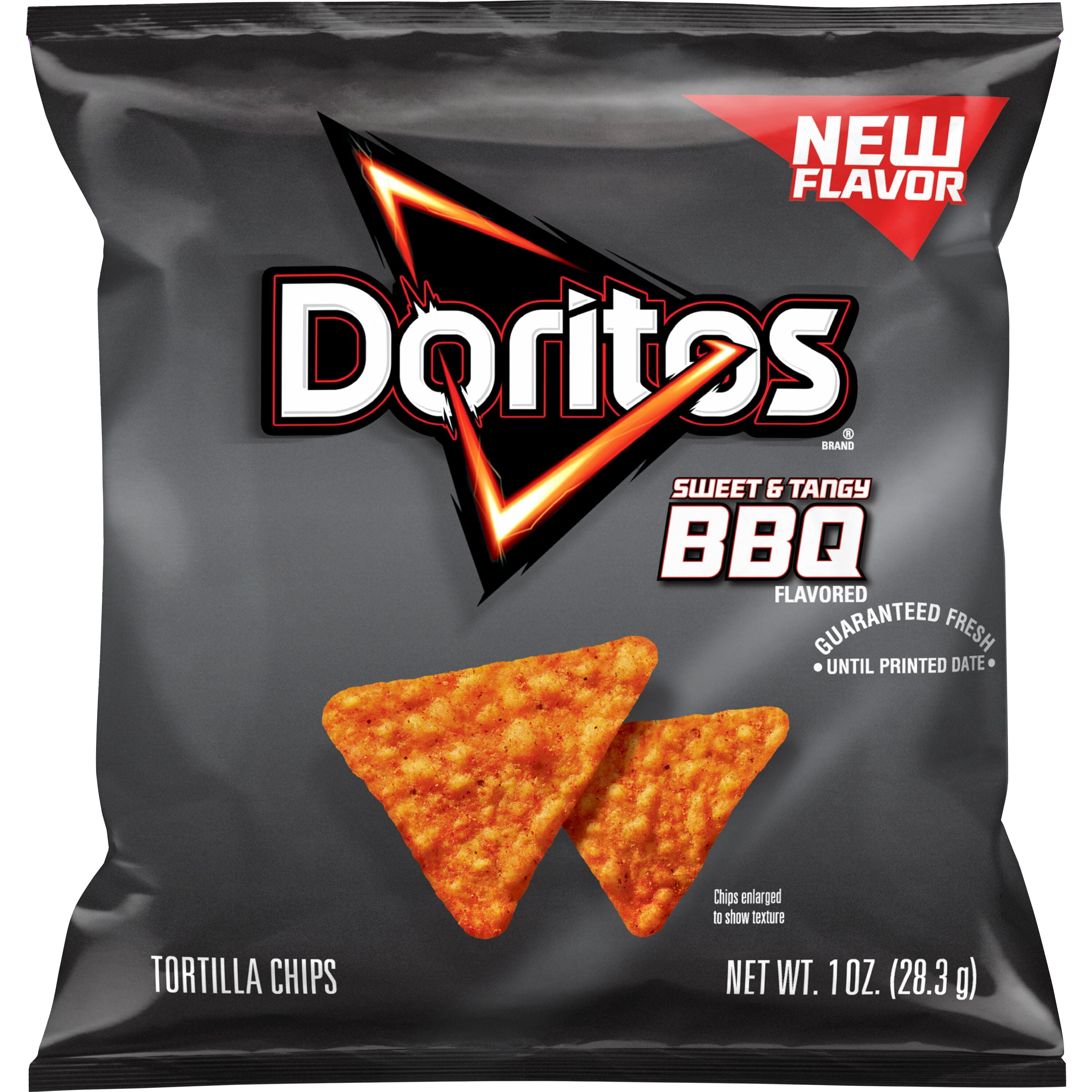 Doritos Sweet and Tangy BBQ Flavored Tortilla Chips Snack Chips, 1oz Bag Single Pack