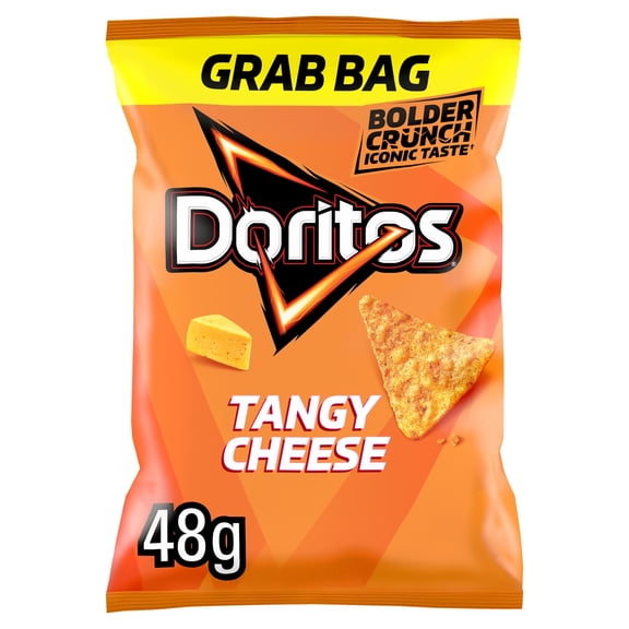 Doritos Tangy Cheese Grab Bag Crisps 48g, Imported from Britain