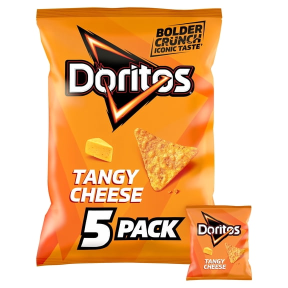 Doritos Tangy Cheese Tortilla Chips Multipack Crisps 5x30g, Imported from Britain